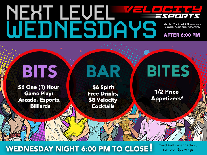 Arcade Bar Next Level Wednesday